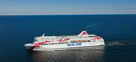 Baltic Princess Siljan väreissä. Kuva: Silja Line